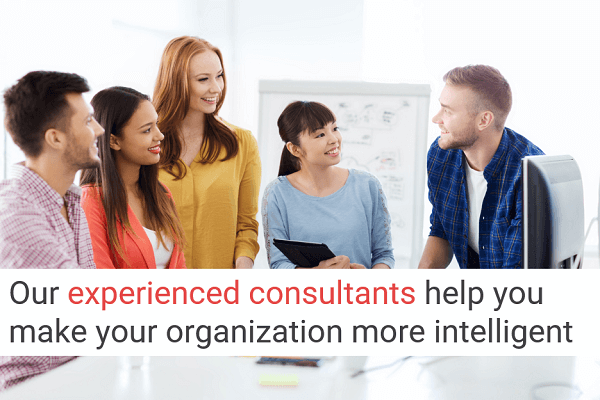 Our experienced consultants help you make your organization more intelligent