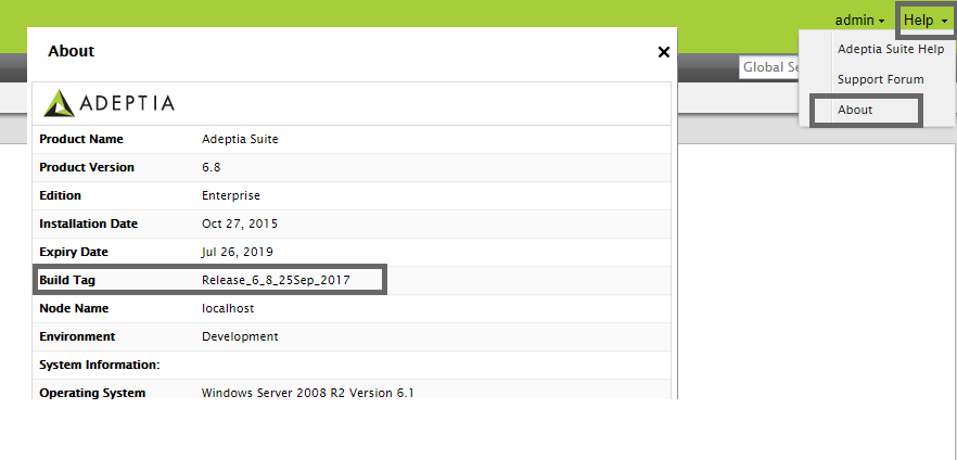 Screen shot of Adeptia Suite software.