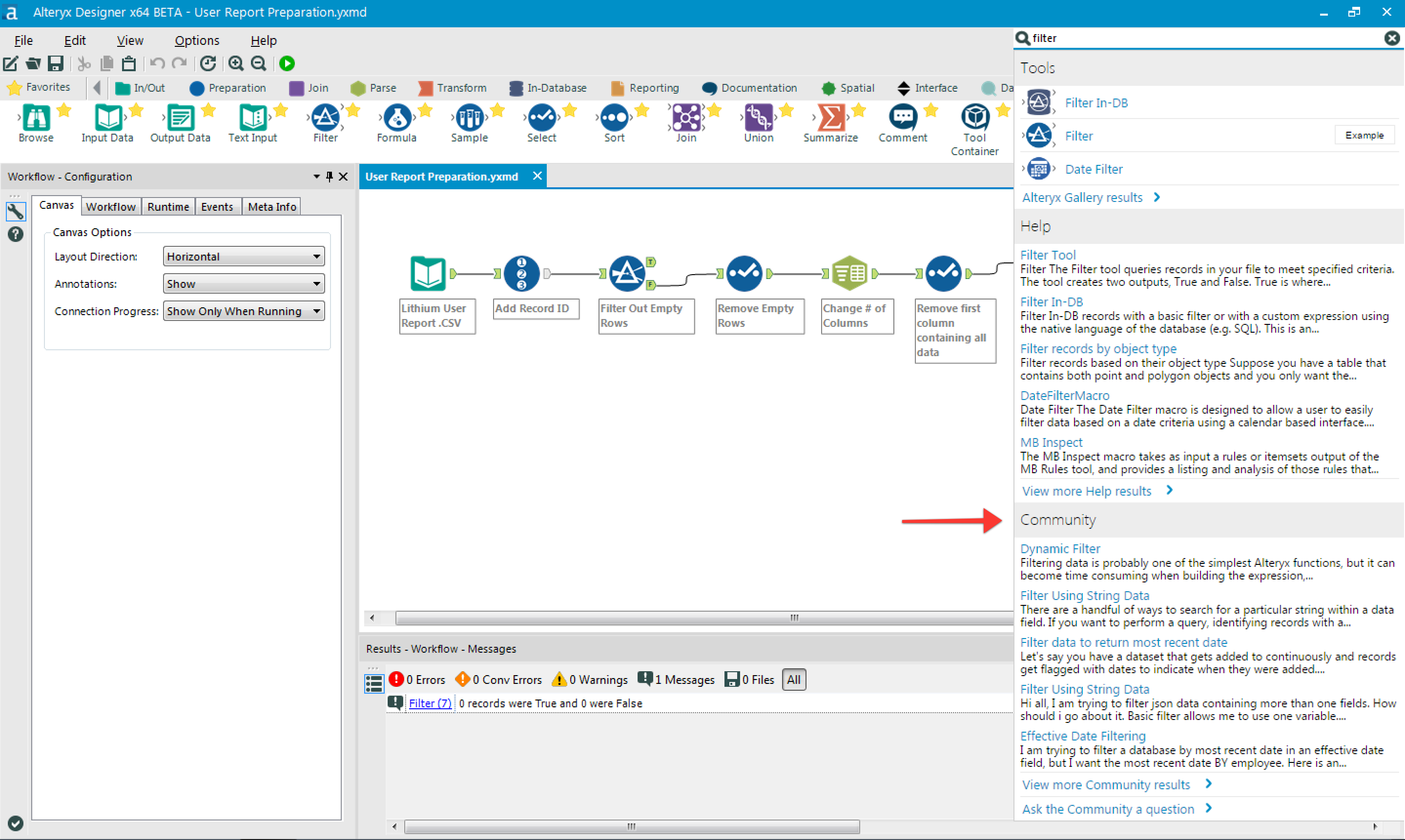 Screen shot of Alteryx Promote software.