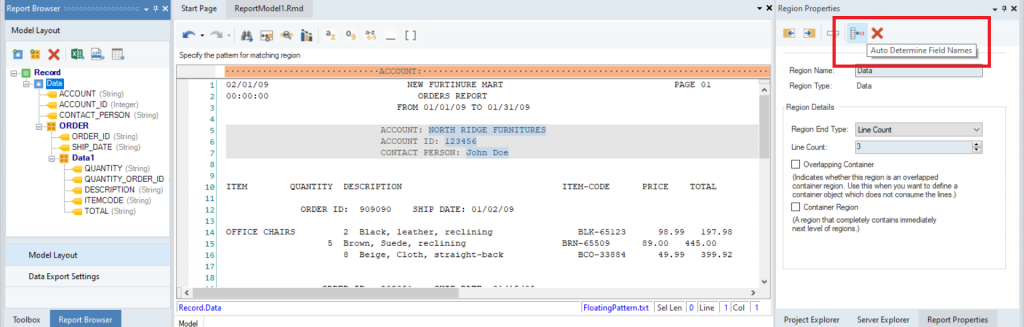 Astera ReportMiner in action