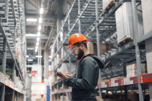 Image of a men working in an industry