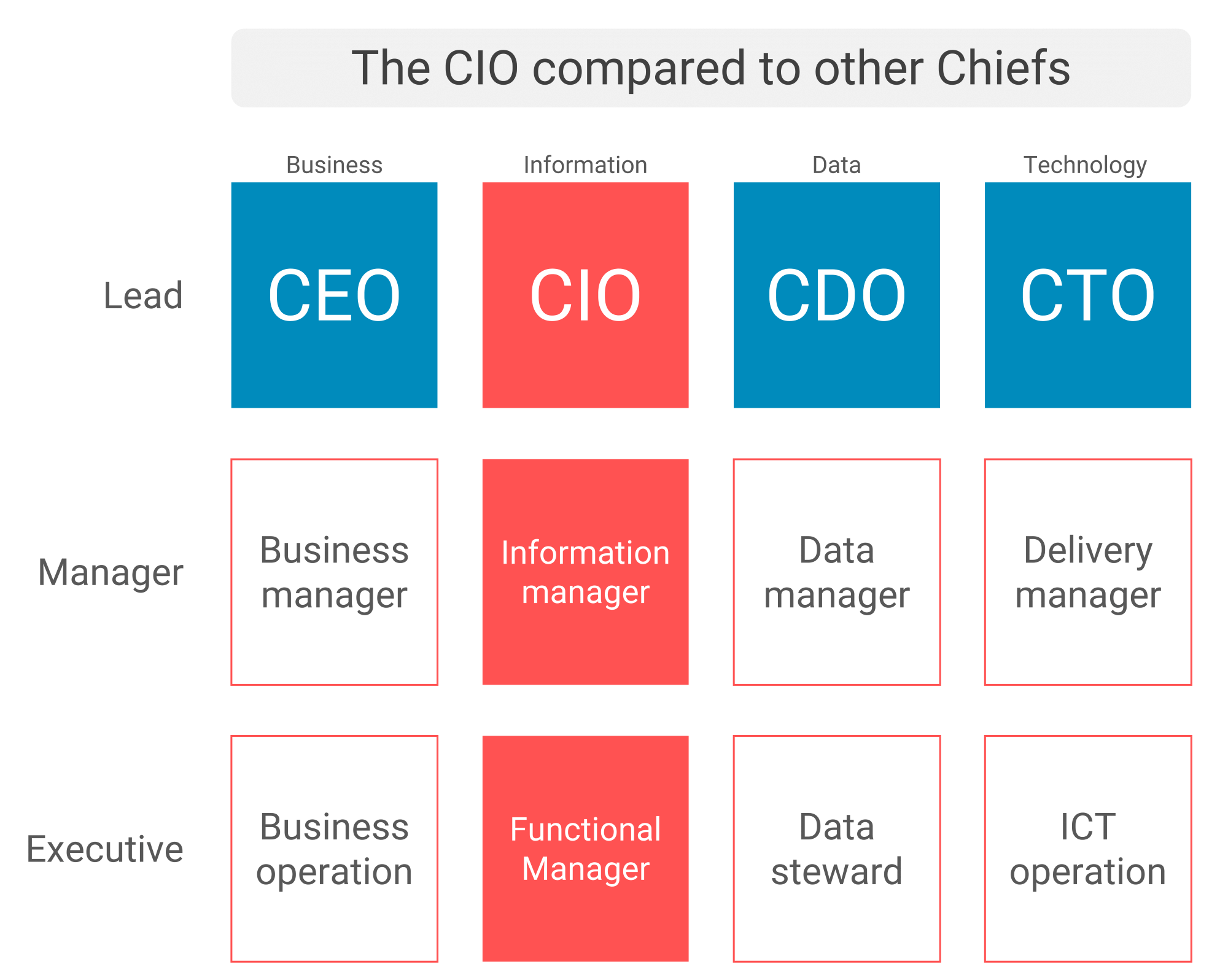 The CIO compares to other chiefs