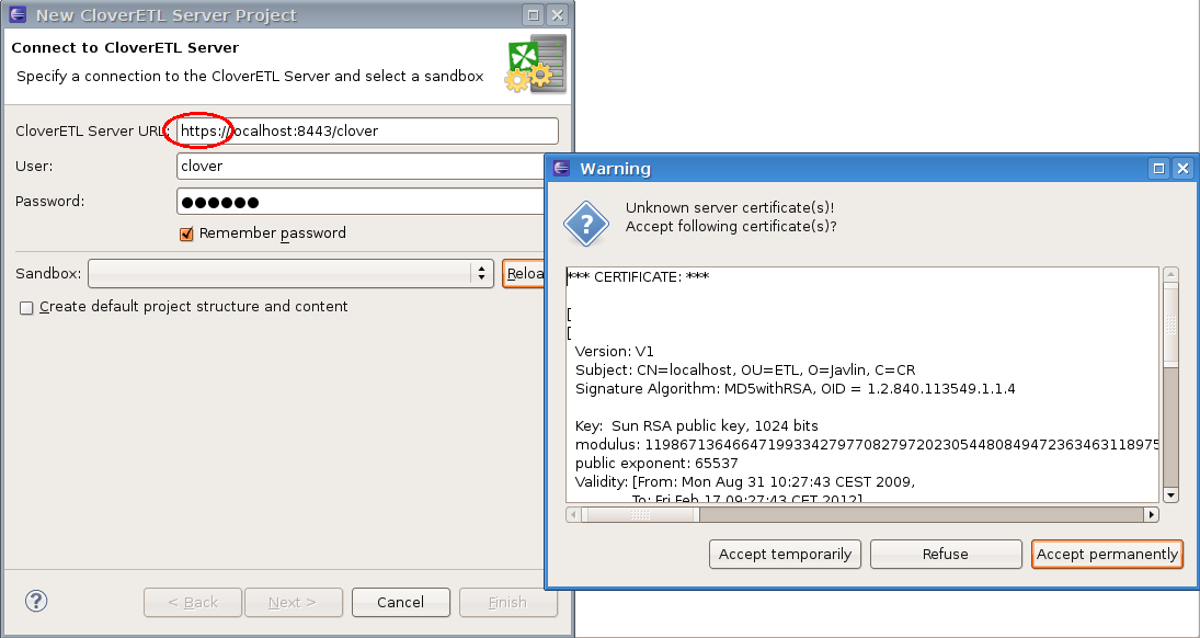 Screen shot of CloverDX Data Integration software.