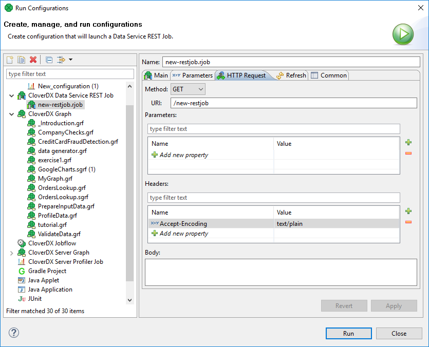 Picture of CloverDX Data Services tools.