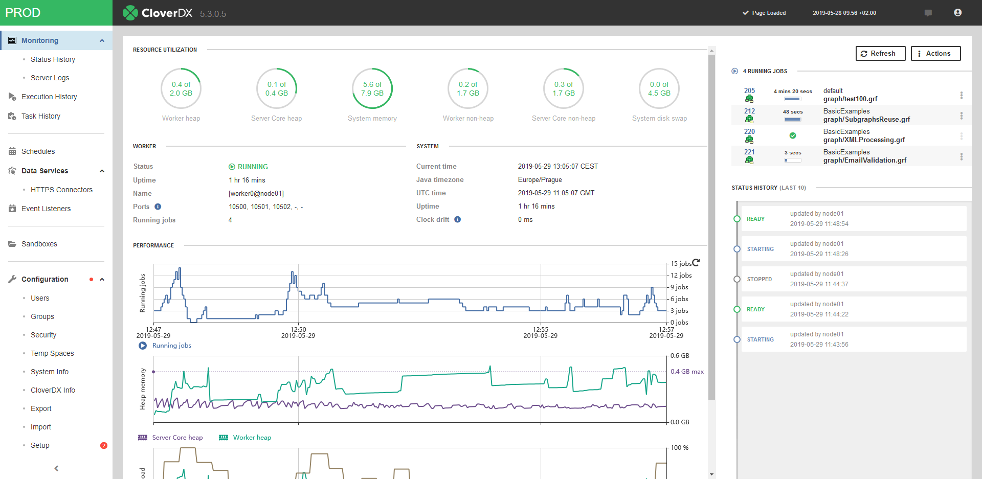 Picture of CloverDX Server tools.
