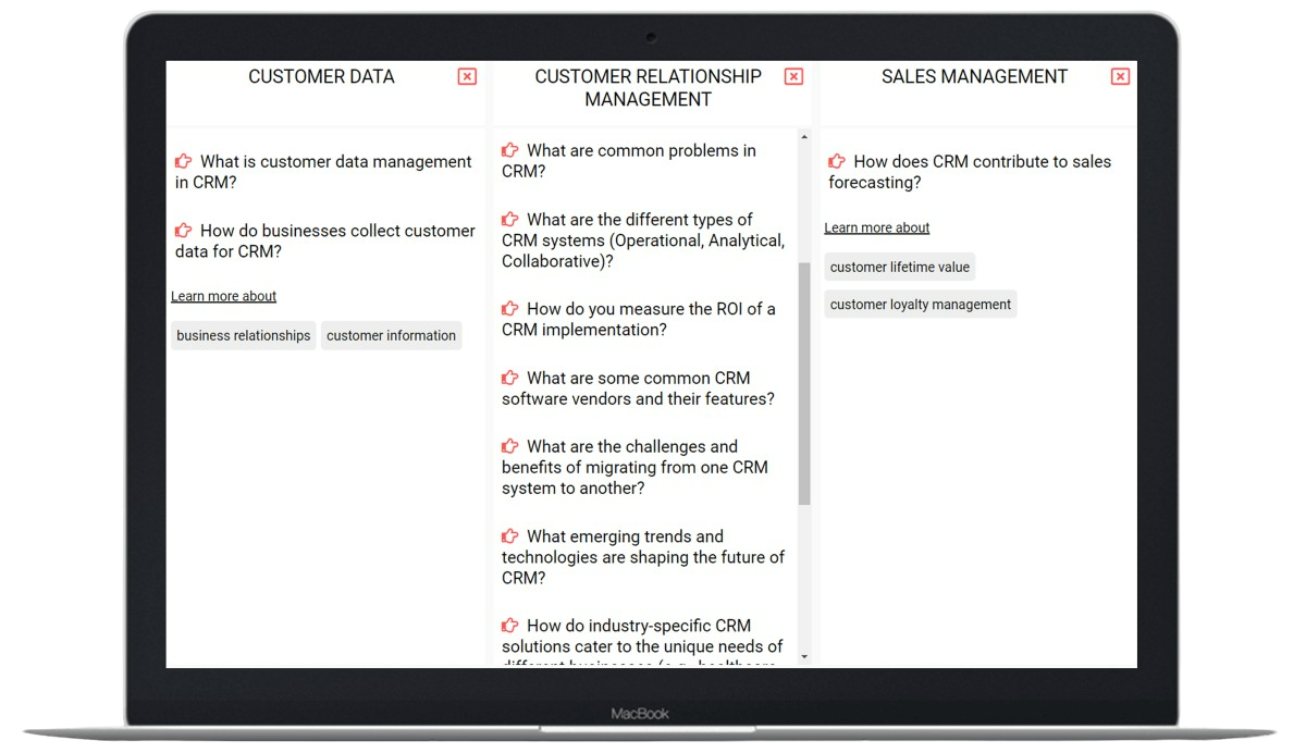 CRM guide learning module