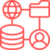 Icon of a data network structure