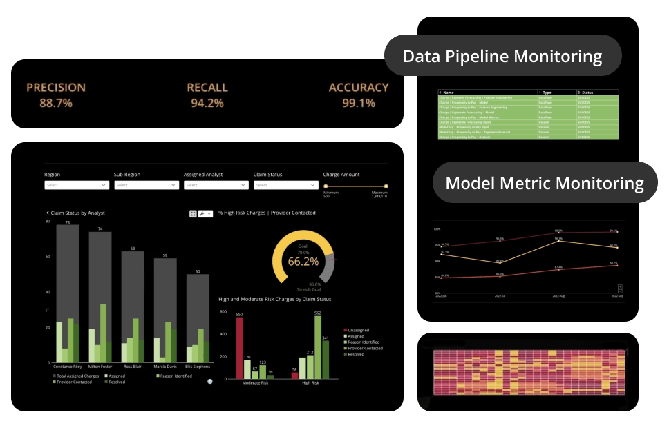 Screen shot of Domo Data Science software.