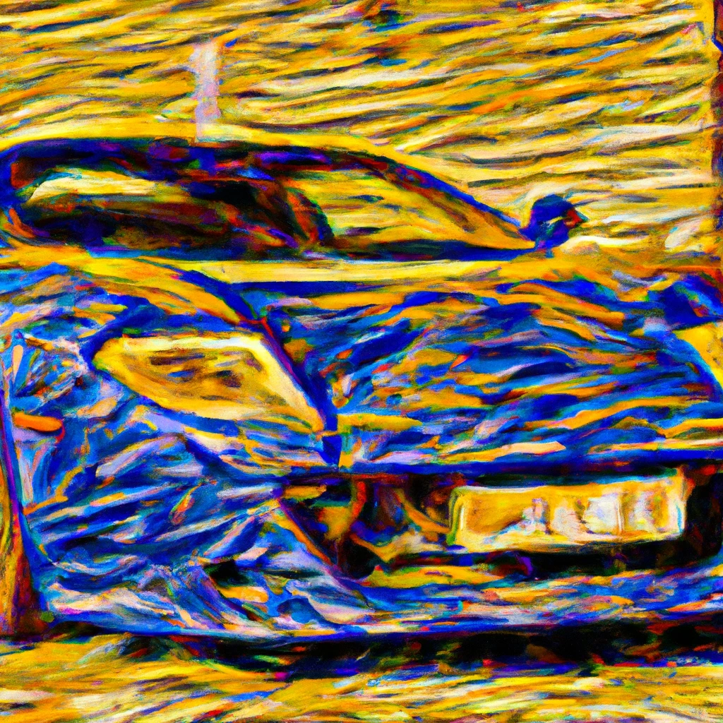 Car in Van Gogh style 1