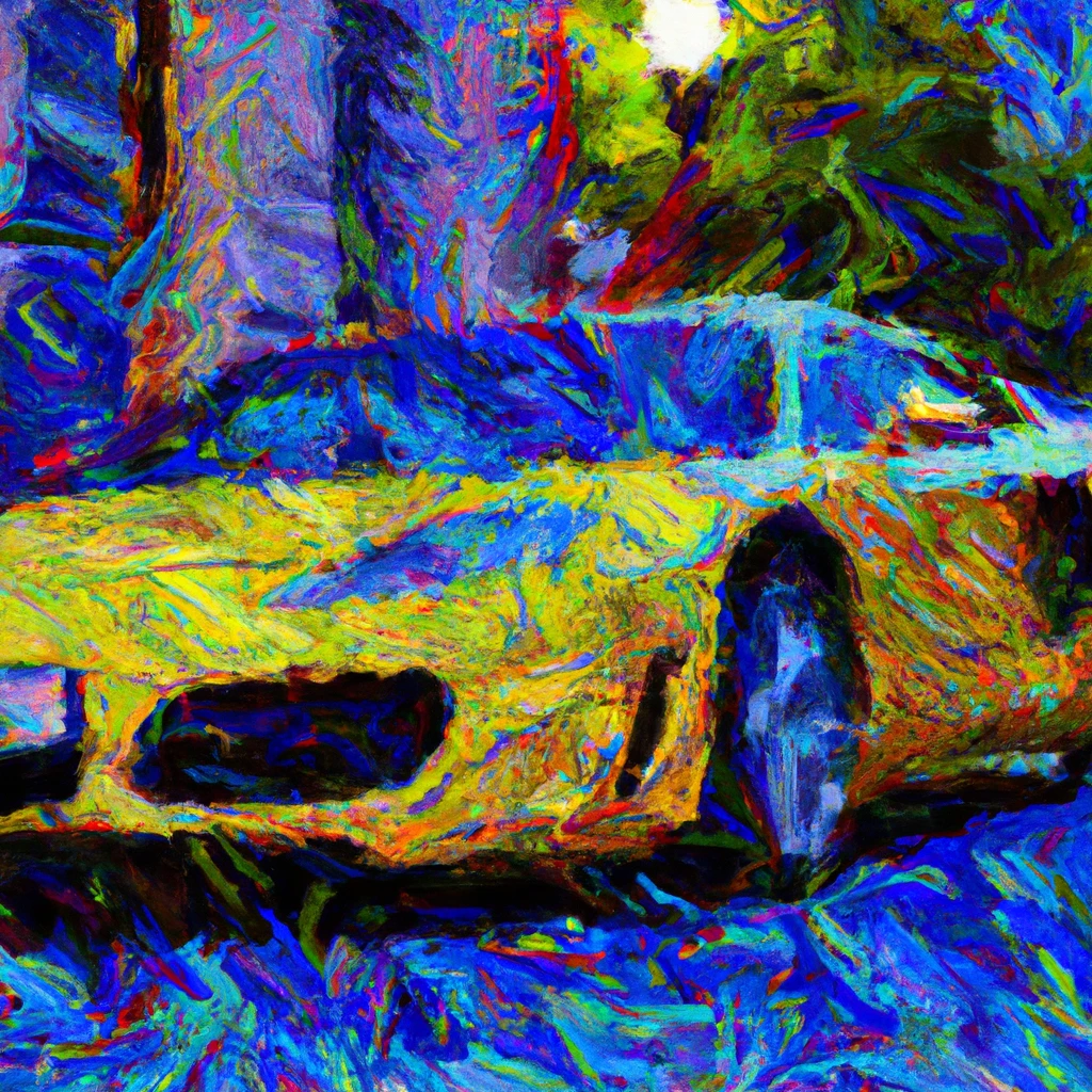 Car in Van Gogh style 2