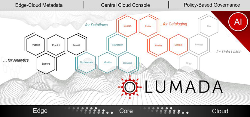 Screen shot of Lumada Data Services software.