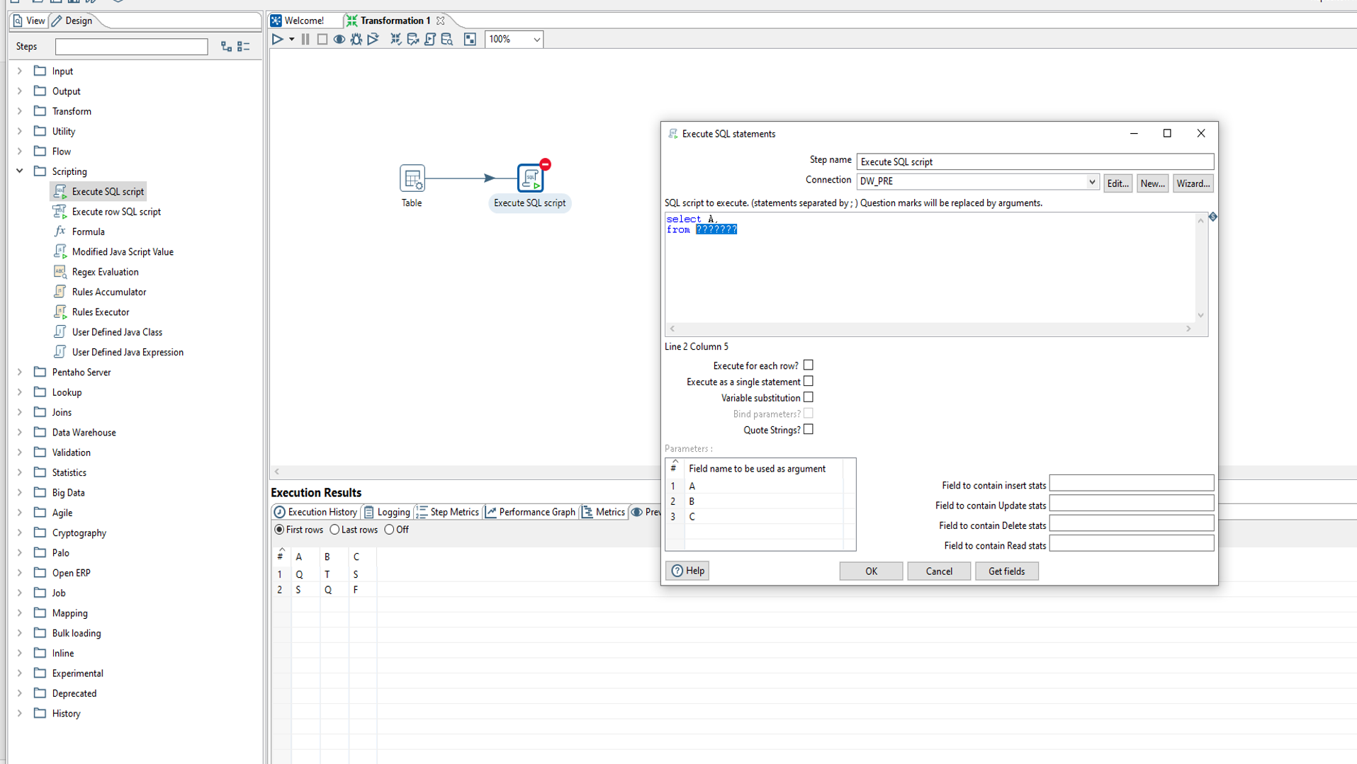 Picture of Pentaho Big Data tools.