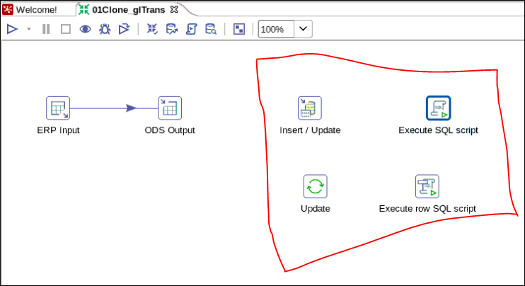 Screen shot of Pentaho Business Analytics Server software.