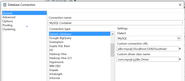 Screen shot of Pentaho Kettle software.