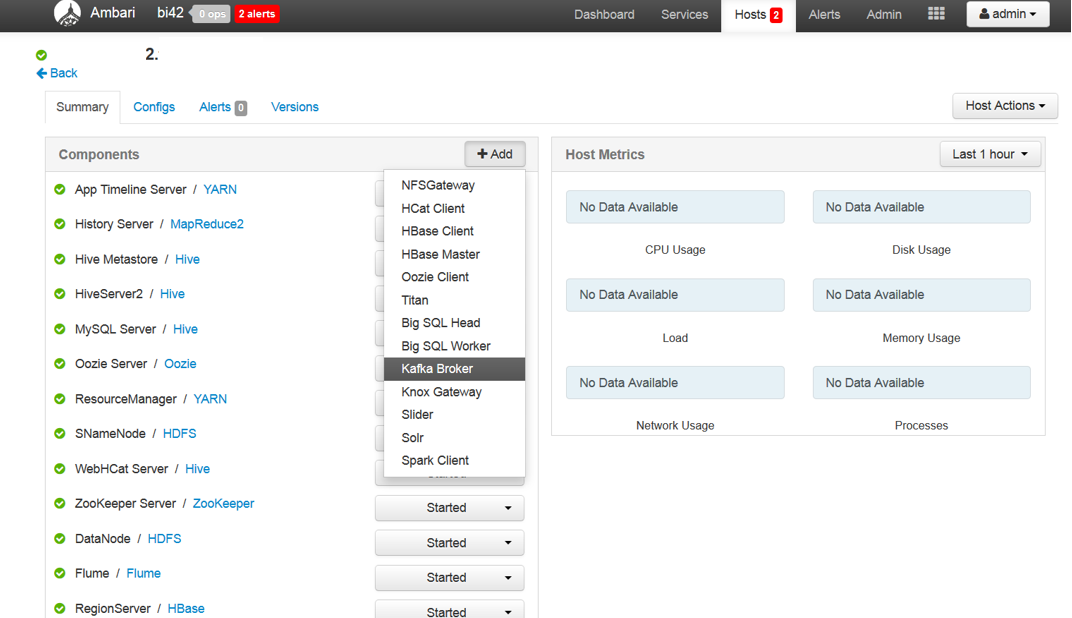 Picture of IBM BigInsights tools.