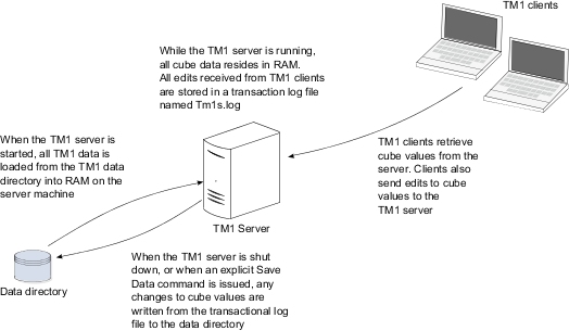 Picture of IBM Cognos TM1 Server tools.