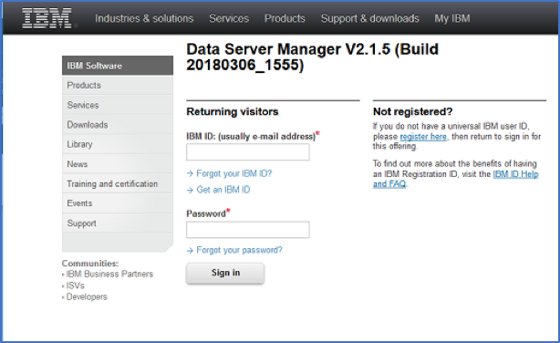 Picture of IBM Data Server tools.