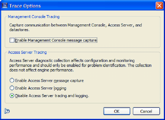 Screen shot of Infosphere Change Data Capture software.