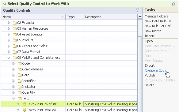 Picture of Infosphere Information Analyzer tools.