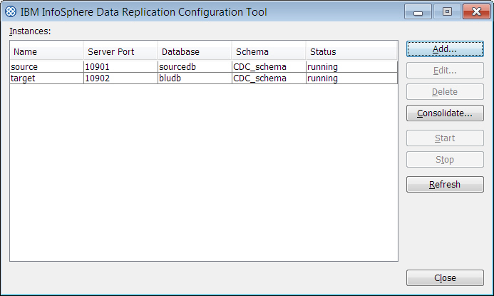 Picture of Infosphere Replication Server tools.