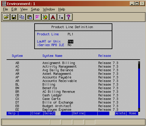 Screen shot of Infor Lawson Analytics software.