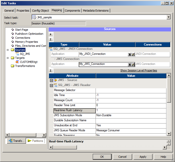 Screen shot of Powercenter Data Integration software.