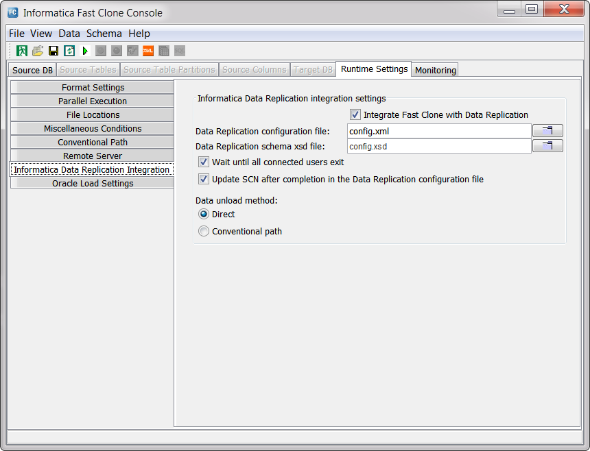 Picture of Informatica Data Replication tools.