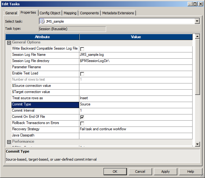 Screen shot of Informatica PowerCenter software.