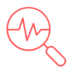 Icon of a magnifier