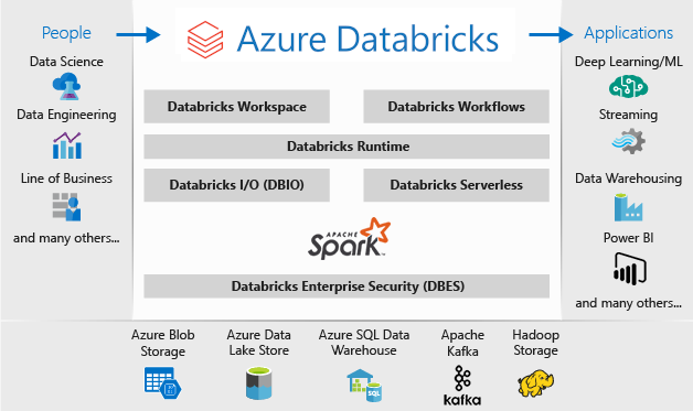 Screen shot of Azure Databricks software.