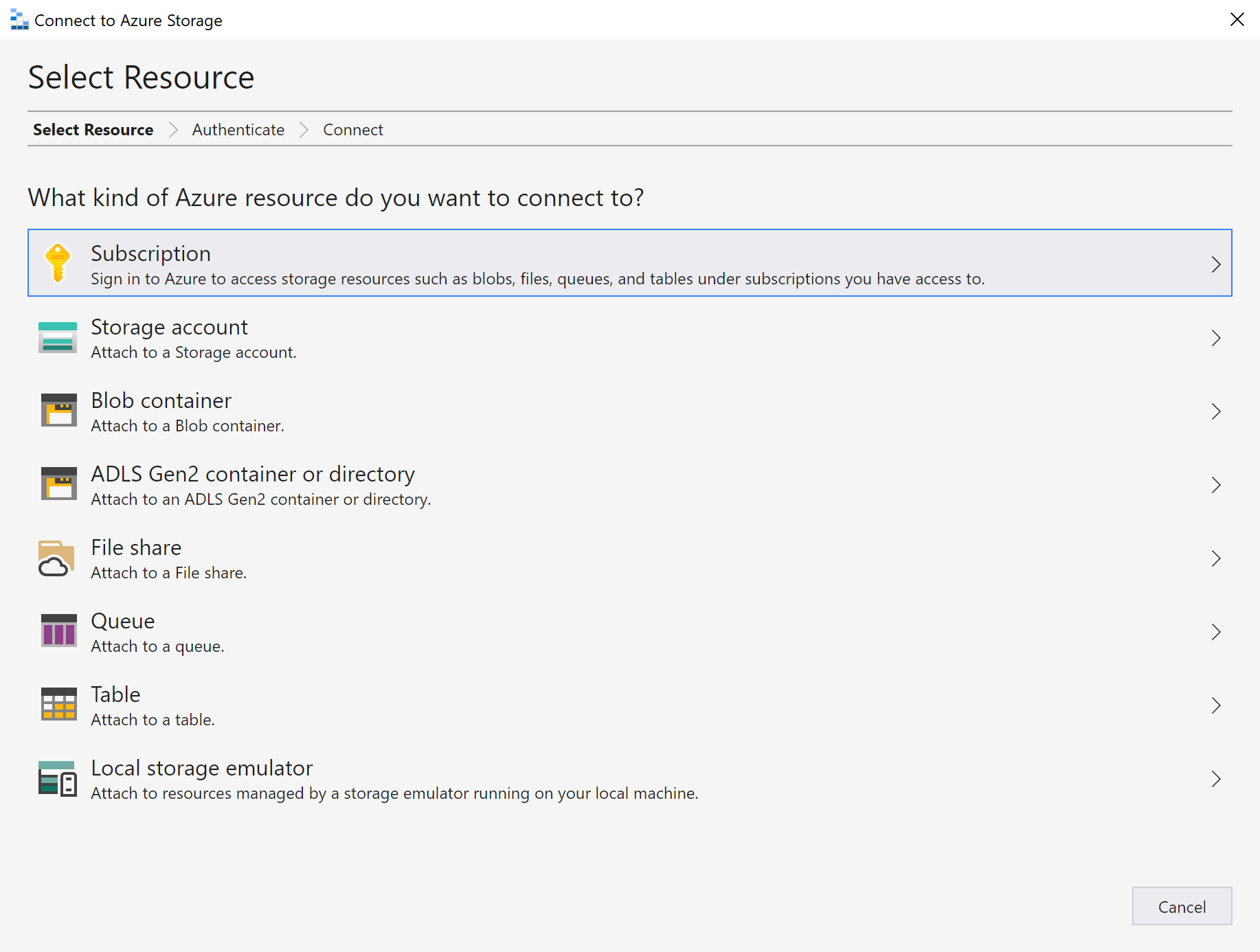 Azure Storage Explorer in action