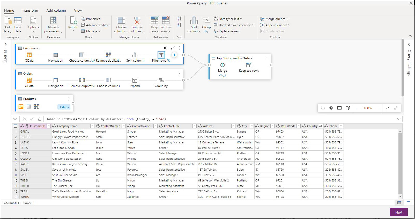Microsoft Power Query in action