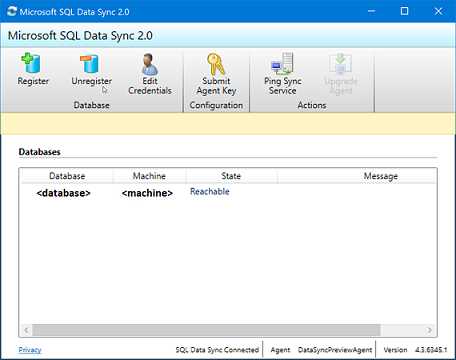 Sql Data Sync in action
