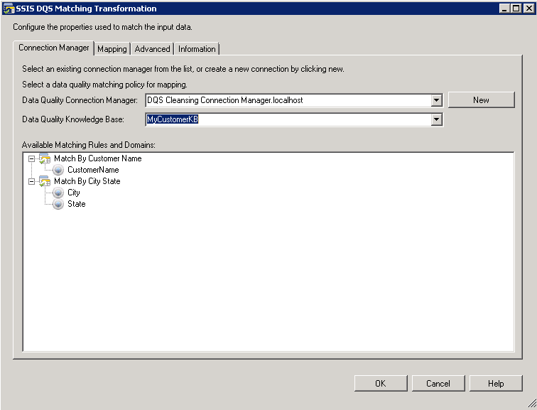 Screen shot of Sql Server Data Quality software.