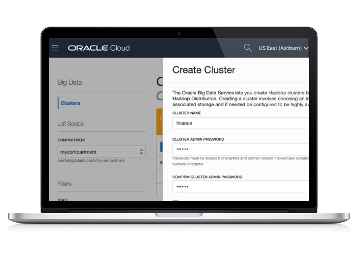 Picture of Oracle Big Data Lite tools.