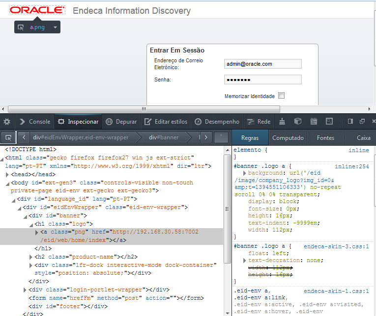 Screen shot of Oracle Endeca Studio software.