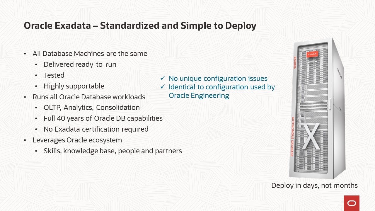 Oracle Exadata in action