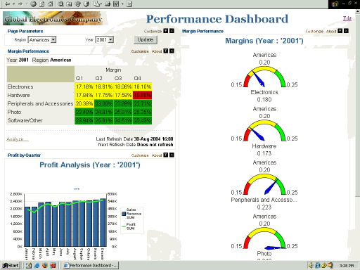 Screen shot of Oracle Insurance Insight software.