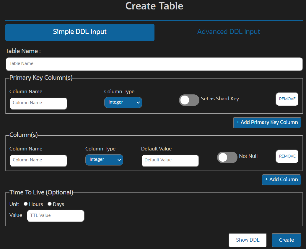 Screen shot of Oracle NoSQL Database software.