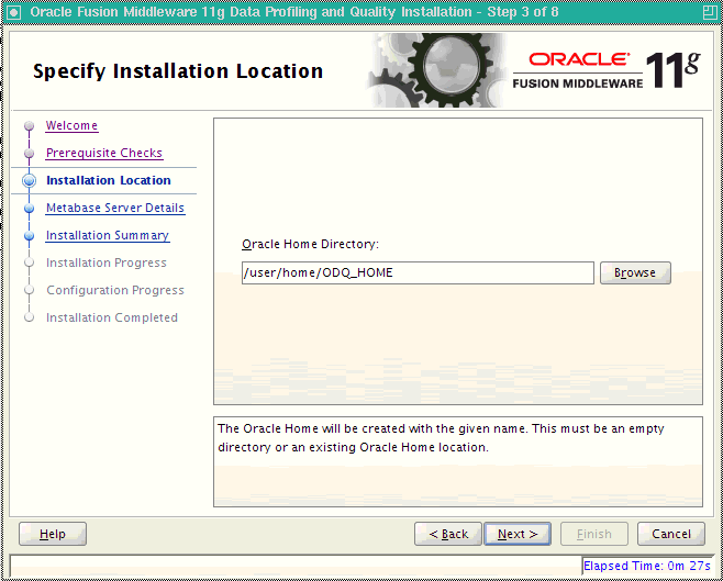 Screen shot of Oracle Data Profiling software.