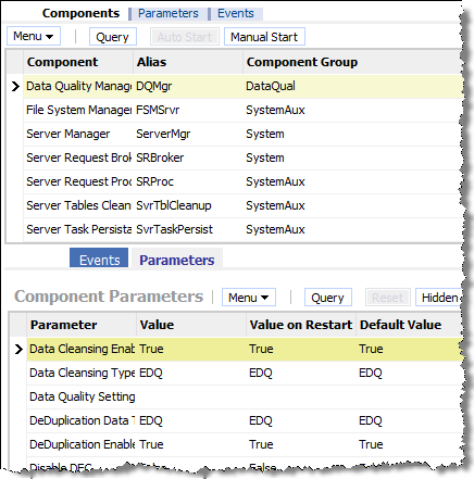 Picture of Oracle Data Quality tools.