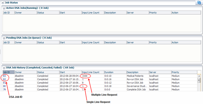 Screen shot of Oracle Enterprise Data Quality software.