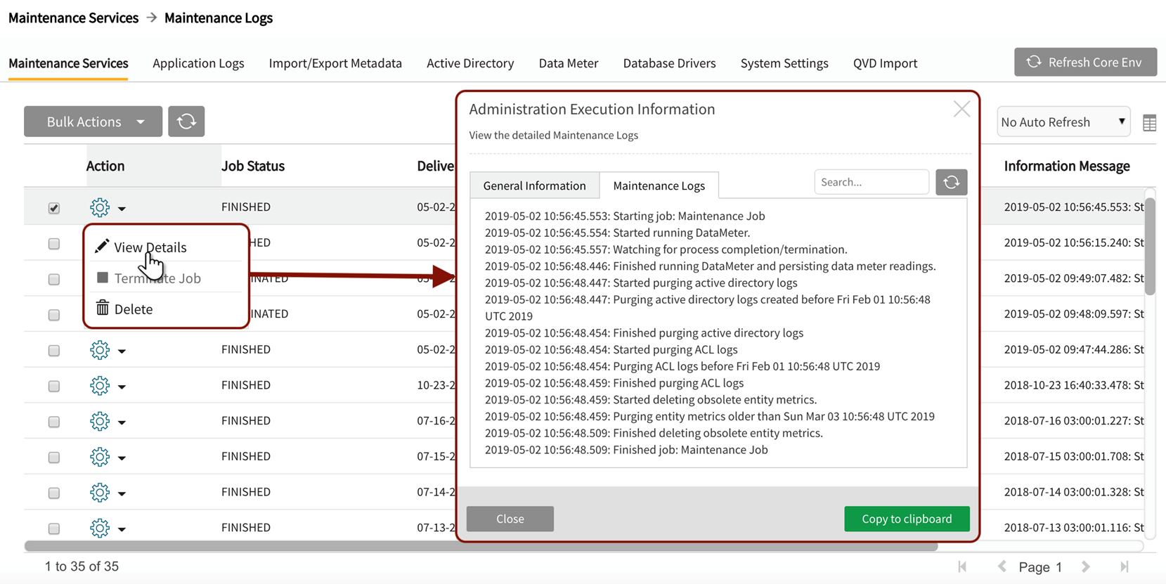 Picture of Qlik Data Catalyst tools.
