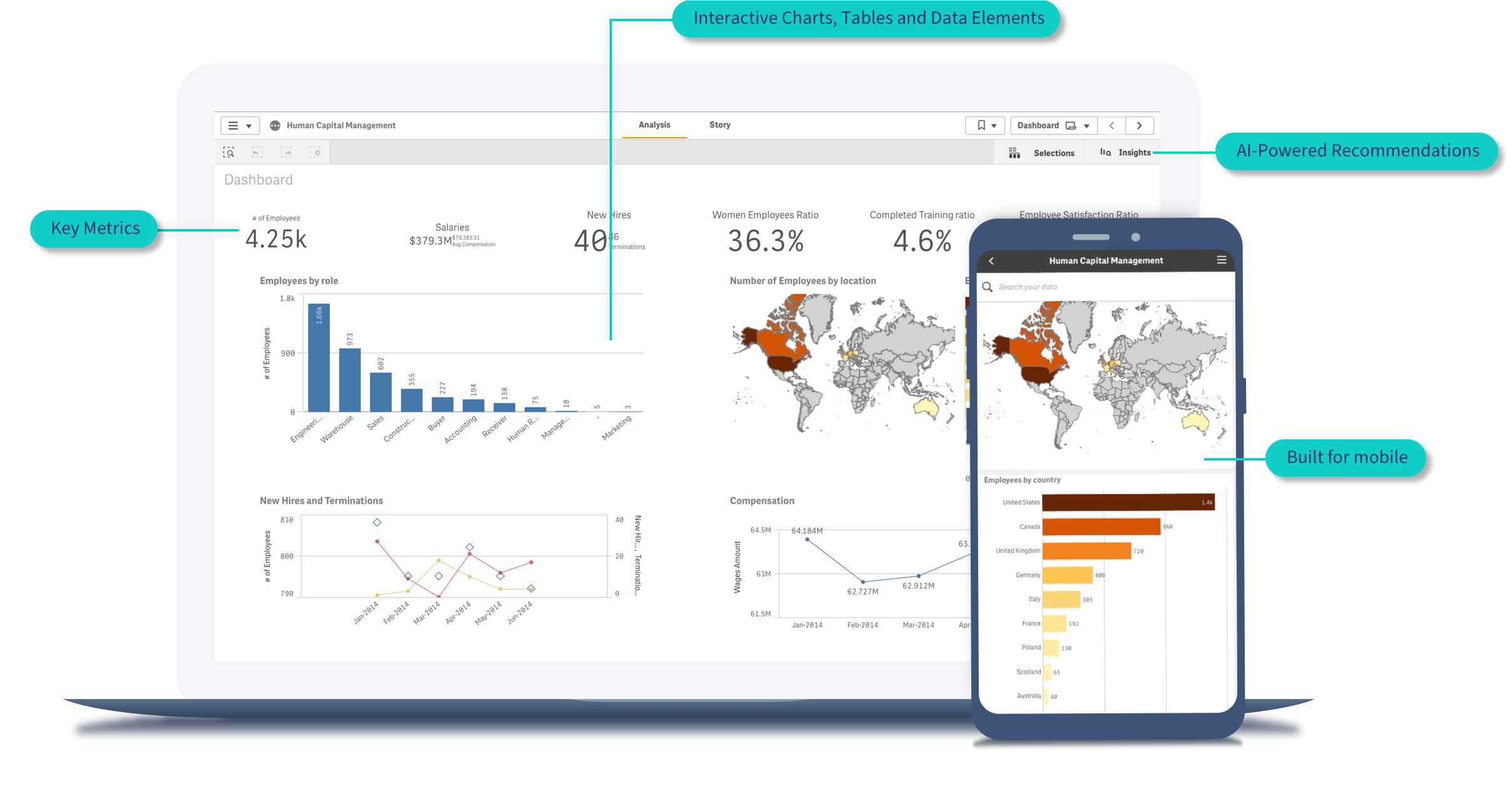 Picture of Qlik Datamarket tools.