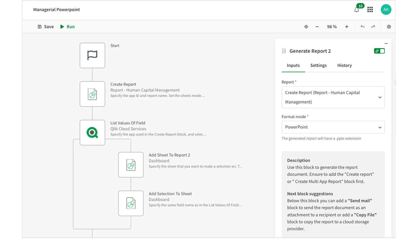 Picture of Qlik Reporting Service tools.