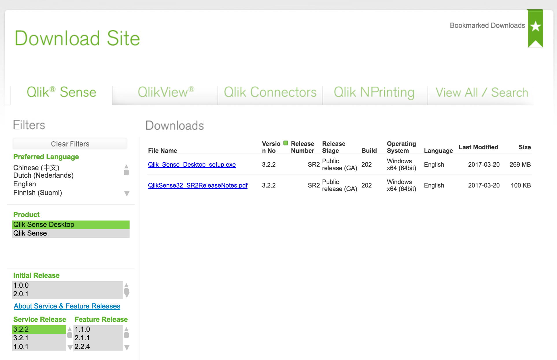 Picture of Qlik Sense Desktop tools.