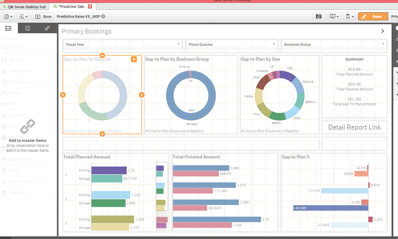 Qlik Sense Desktop in action