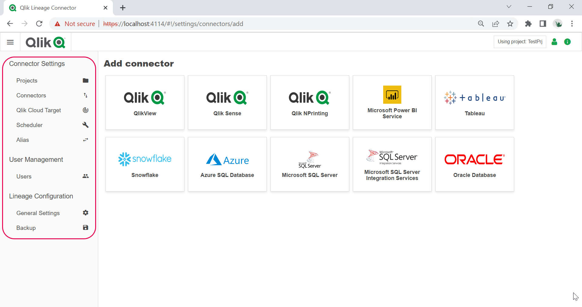 Picture of Qlik Lineage Connectors tools.