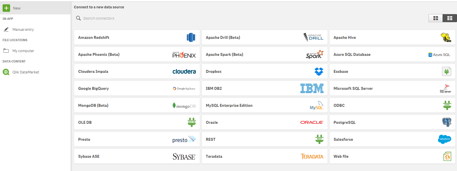 Screen shot of Qlik Salesforce Connector software.