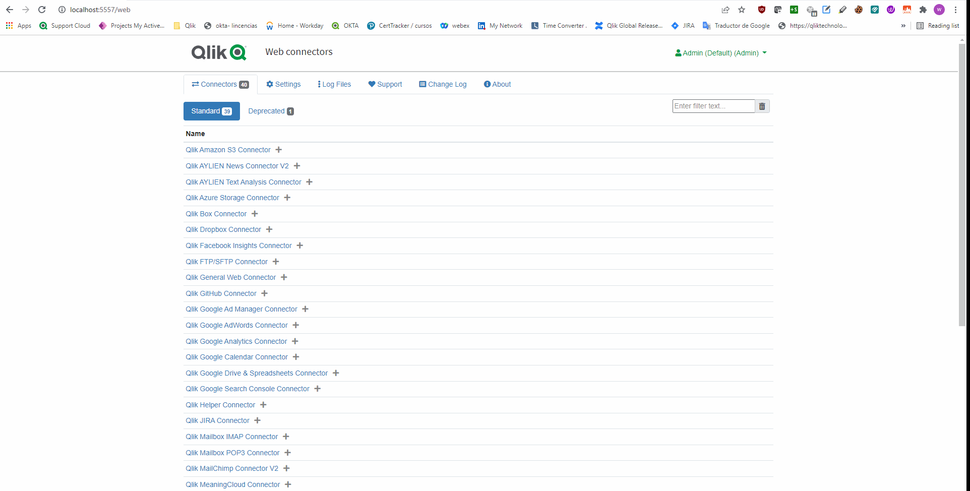 Picture of Qlik Salesforce Connector tools.